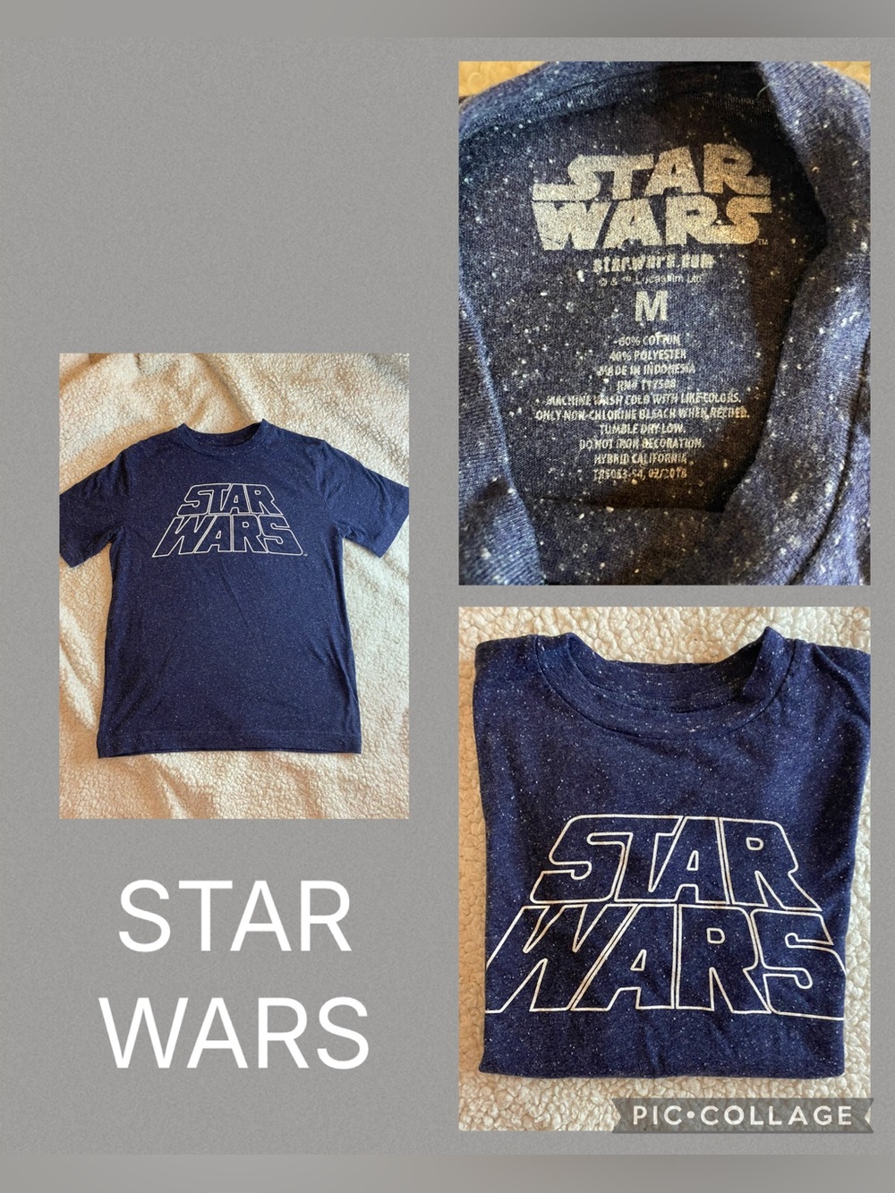 Boys Star Wars navy blue T-Shirt (M)